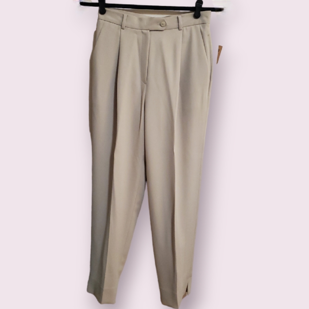 Focus 2000 Pants Womens 8P Beige Career Dress NWT
